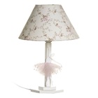 Abajur Madeira Bailarina Acrílico Rosa Bebê Infantil