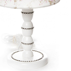 Abajur Madeira Branco Strass Bebê Infantil