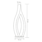 Abajur Madeira Chama G9 Cúpula Em Vidro Marfim