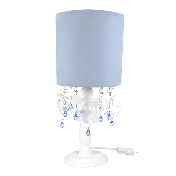 Abajur Madeira Cristais Meios De Transporte Bebê Infantil