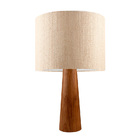 Abajur Madeira M Cupula Natural