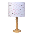 Abajur Madeira Moderno Triângulo Rosa Bebê Infantil