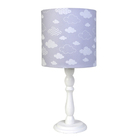 Abajur Madeira Nuvem Cinza Bebê Infantil