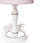 Abajur Madeira Torneado Strass Bebê Infantil