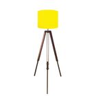 Abajur Madeira Tripé Chão 1 70cm Cores Lisas - Md1004 Cúpula