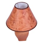 Abajur Mascote 34cm Base Cerâmica Marron E-27 Max 60w Cúpula