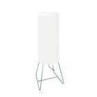 Abajur Mesa Azul Tubo 64cm Cúpula Ø18 Cores Diversas Md1086 -