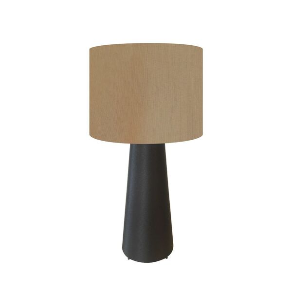 Abajur Mesa Base Tecido 56cm Cores Lisas - Md1006 Cúpula Ø35