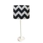 Abajur Mesa Branco 48cm Cores Estampadas Cúpula Ø30 Md1063 -