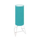 Abajur Mesa Branco Tubo 64cm Cúpula Ø18 Cores Diversas Md1085