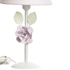 Abajur Metal Flor G Rosa Bebê Infantil