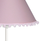 Abajur Metal Simples Rosê Grelô Bebê Infantil