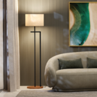 Abajur Moderno Estilo Industrial Base Mdf Estrutura De Ferro