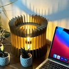 Abajur Monalisa De Mesa - Preto 20x20cm