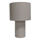 Abajur Natural Plástico e Tecido 35x35x54cm Espaço Luz