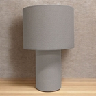 Abajur Natural Plástico e Tecido 35x35x54cm Espaço Luz