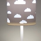 Abajur Nuvens Duplo Azul Bebê-base Br  20x41