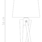 Abajur para Quarto 3 Bolas Metal 15x13x10cm M745 Golden Art