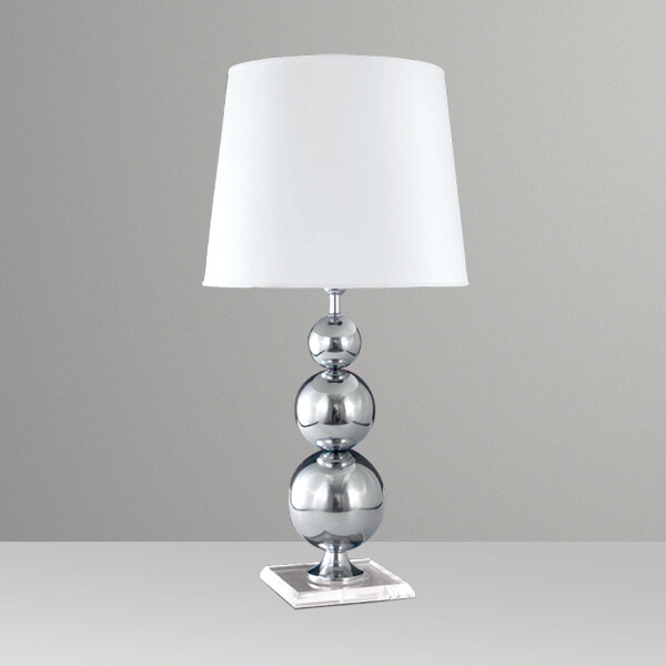 Abajur para Quarto 3 Bolas Metal 15x13x10cm M745 Golden Art