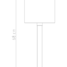 Abajur para Quarto Bambú M062 Golden Art