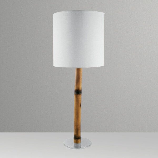 Abajur para Quarto Bambú M062 Golden Art