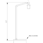 Abajur para Quarto Bola Opalina 20cm M755-20 Golden Art