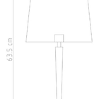 Abajur para Quarto Eclipse 40cm Cone M088 Golden Art