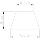 Abajur para Quarto Elos 40cm Vidro Cristal  M086 Golden Art