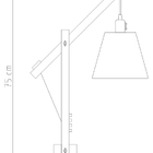 Abajur para Quarto Grua Madeira Regulável M660 Golden Art