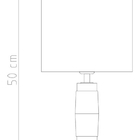 Abajur para Quarto Ice 2 Cubos de Vidro M081 Golden Art