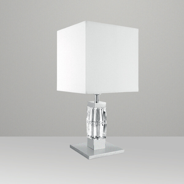 Abajur para Quarto Ice 2 Cubos de Vidro M081 Golden Art