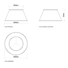 Abajur para Quarto Inglês 2 Braços Torcido M007 Golden Art