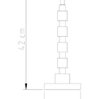 Abajur para Quarto Luminária Jully Articulada M680 Golden Art
