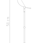 Abajur para Quarto Luminária Jullynha Articulada M680-A Golde
