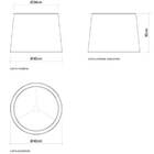 Abajur para Quarto Pirulito 43cm Cúpula em Metal Golden Art