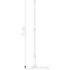 Abajur para Quarto Pirulito 43cm Cúpula em Metal Golden Art