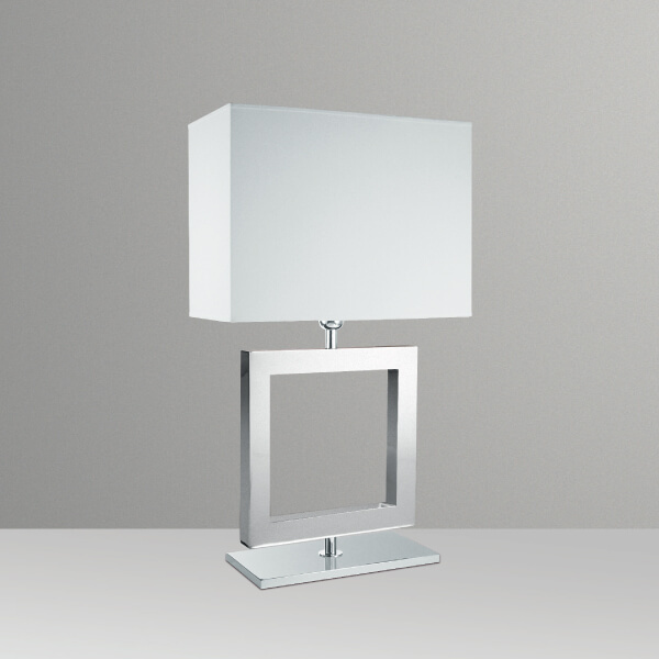 Abajur para Quarto Quadrado 27x27 em Metal M632 Golden Art