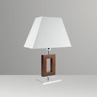 Abajur para Quarto Retângulo 15x10 Madeira M633 Golden Art