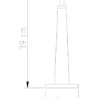 Abajur para Quarto Retângulo 30x20 Metal M634 Golden Art