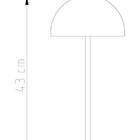 Abajur para Quarto Sfera 43cm em Latão M949 Golden Art