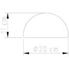 Abajur para Quarto Sfera 43cm em Latão M949 Golden Art