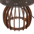 Abajur Pequeno Palermo Madeira Gaiola Ilux