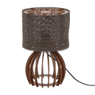 Abajur Pequeno Palermo Madeira Gaiola Ilux