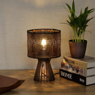 Abajur Pequeno Palermo Madeira Oslo Ilux