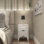 Abajur Prata Metal Round Espaço Luz