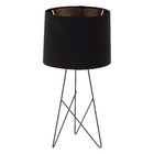 Abajur Preto Metal Aros Auremar