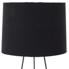 Abajur Preto Metal Aros Auremar