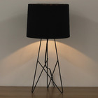 Abajur Preto Metal Aros Auremar