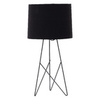 Abajur Preto Metal Aros Auremar