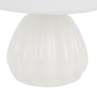 Abajur Pudim Branco Cerâmica E27 com Cúpula Espaço Luz